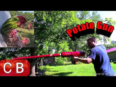 Making a Propane Powered Potato Gun and Blowing Things up With It!