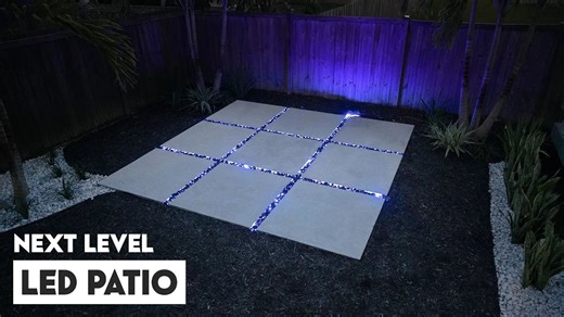 Transforming my patio: Concrete + LED upgrade!