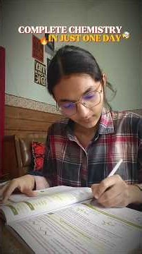 Complete Chemistry In One Day🔥🤯 #jee #aspirants #minivlog #motivation