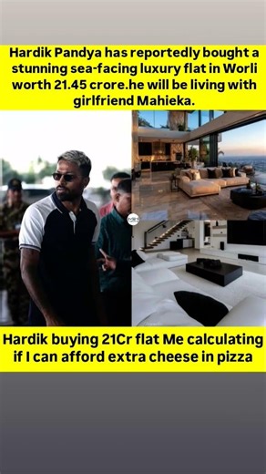 "Mental math: Hardik's sea view vs. My 'can I afford the delivery fee' calculations."