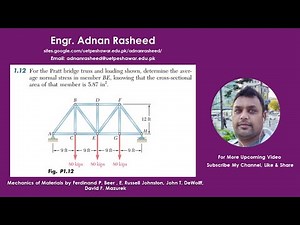 1-12 Concept of Stress Chapter (1) Mechanics​ of Materials Beer & Johnston