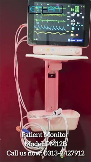PATIENT MONITOR MODEL : PM12B AVAILABLE AT ETHAN BIOTECHNOLOGY📞 Order Now: 0313-2427912
