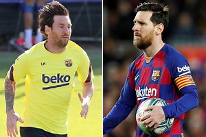 Lionel Messi returns to 2015 look as Barcelona star shaves beard off