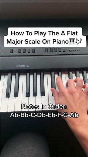 How To Play The A Flat Major Scale On Piano (For Beginners)