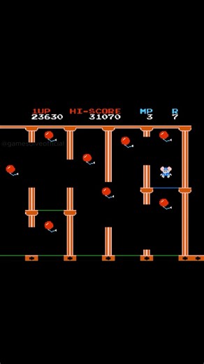 Game Solve on Instagram: "Mappy 🐭🚓 Stage 7 (Bonus). Perfect timing, zero mistakes. One run, all points. Pure arcade tension 🎮 #Mappy #ArcadeClassic #RetroGaming #BonusStage #GamingReels"