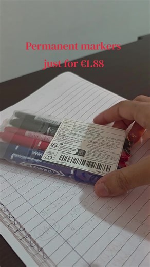 Unboxing a Pack of 6 Permanent Markers for €1.88