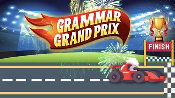 Interactive Spelling & Vocabulary Digital Sticker Game- Grammar Grand Prix