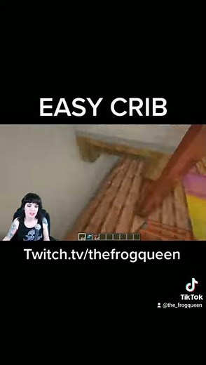 Easy Minecraft Crib | Easy Minecraft Furniture