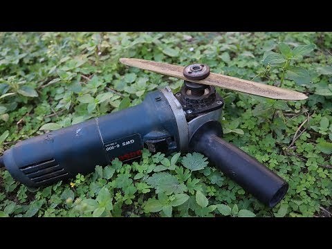 Awesome grass cutter from an angle grinder.How to make