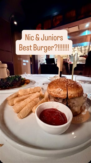 77 Flavors - History & Culture on Instagram: "We had to come back to @nicandjuniors after our first meal there earlier this summer and this fall/winter menu is just as special! We absolutely loved everything we had but that burger was insane!!!"