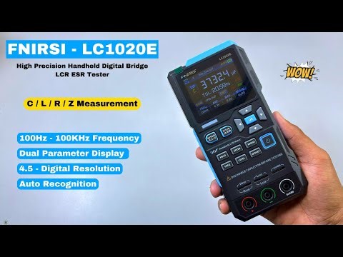 FNIRSI LC1020E High Precision Handheld Digital Bridge LCR ESR Tester