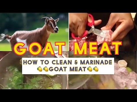 HOW TO CLEAN AND MARINATE GOAT MEATS 🐐🍋