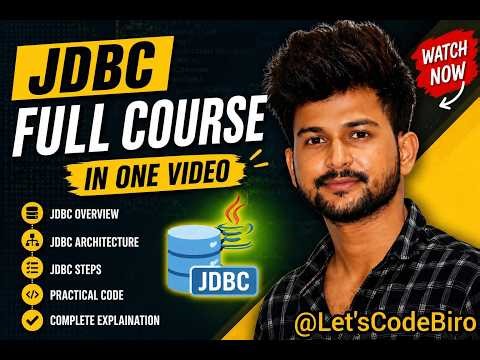 Complete JDBC in One Video | JDBC Tutorial for Beginners