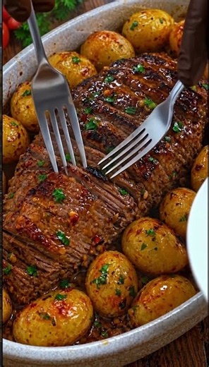 Perfect Medium-Rare Eye of Round Roast Beef 🥩🔥 | Juicy & Budget-Friendly #easyrecipes #recipe #food