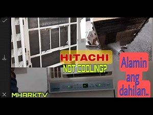 How to repair/ clean HITACHI window type aircon?(Not Cooing!) | MHARKTV
