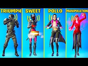 All Legendary Dances & Emotes in Fortnite Battle Royale! (How Sweet, Triumph, Pollo Dance, Psychic)