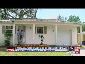 Woman says she was conned by Craigslist rental ad