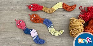 Snake Yarn Wrapping Craft