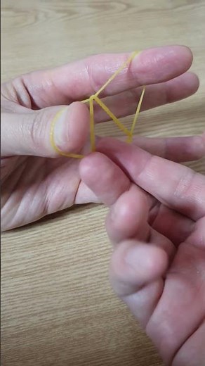 고무줄로 별, 쌍별 만드는 법