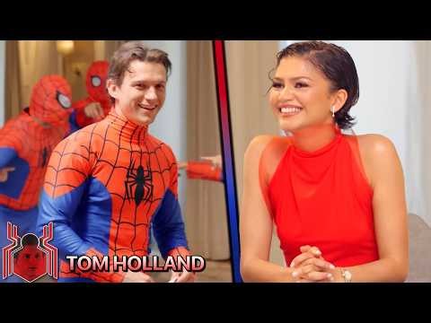 Tom Holland LOSES Spider-Man Look-alike Contest on ‘Brand New Day’ Press Run