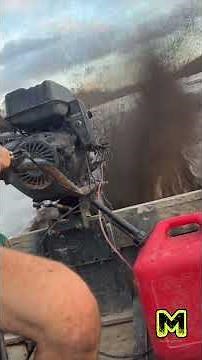 Mud-Skipper Feather Lite surface drive mud motor in mud flats and very shallow water