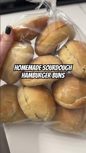 How to Make Sourdough Hamburger Buns | Soft, Fluffy & Easy Homemade Burger Buns Recipe