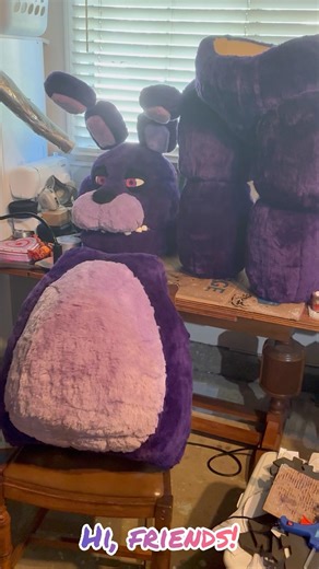 I Built a #Bonnie Suit from Scratch 👀 #FNaF #FiveNightsAtFreddys #FNaFSuit #FNaFCosplay #fnafbonnie