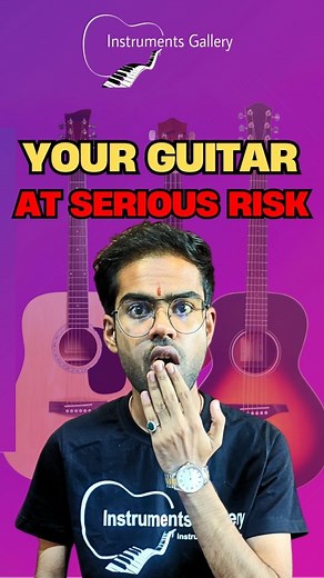 Instruments Gallery || Music Store on Instagram: "Your guitar could be at serious risk! 🤯🎸 Bought a guitar? That’s great! But are you making this HUGE mistake like 90% of players? 😱 Just tuning your guitar and leaving it or loosening the strings too much can TURN into MAJOR ISSUES! 🚨 Neck bends, bridges lifting off etc. Watch the video to understand what's the Standard Time to Loose Your Strings *NOTE* :- This is the standard time to loose your strings which is talked in video but this stand