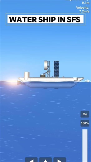 Water Update in SFS 😳 Watch This Ship Float! 🚢 #updates #sfs #spaceflightsimulator