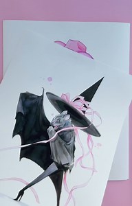 ‘I’m Just A Girl’ Collection🎀 Hand Signed Prints - Available Now for a limited time! 🐀🦇🐾🌸 | Lora Zombie