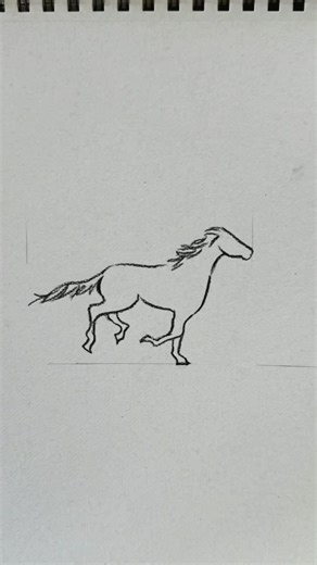 “Year of the Horse” hand drawn animation, charcoal on recycled paper, Paloma Estévez 2026