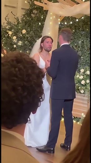 Bride Removes Her Mask at the Altar