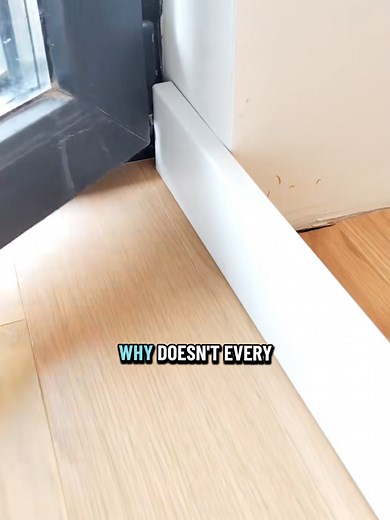 Smart Trick for Installing Baseboard Next to Door Frame