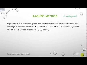 Design of Flexible Pavement: AASHTO Method (using Equation)