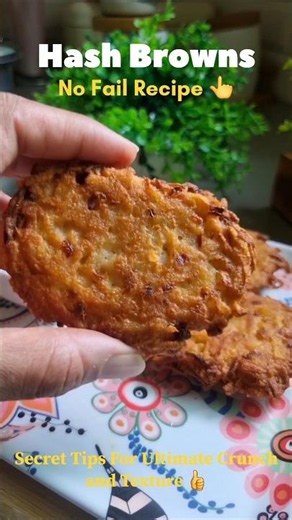 Ready in 10 mins Golden, Crispy, Authentic Hash Browns #breakfast #quickrecipes