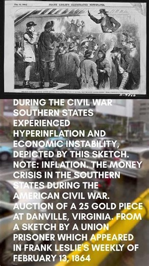 Money became almost worthless…This is what inflation looked like during the American Civil War.