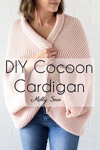DIY Cocoon Cardigan - Make a Blanket Sweater