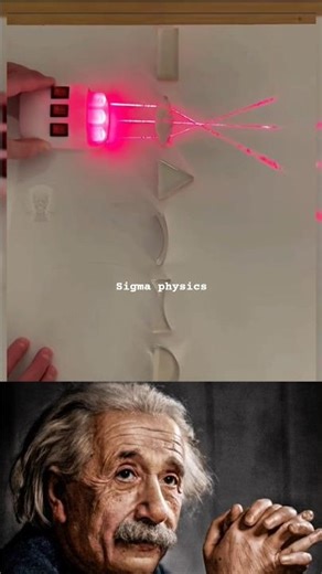 Different light patterns using lenses 🗿 #physics #shorts