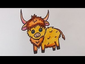 How to Draw a Highland Cow