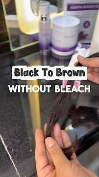 Black to Brown - Without Bleach | Using Snukia Hair Color #haircolor #hair #hairgoals #youtubeshorts