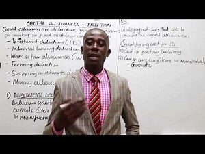 PUBLIC FINANCE & TAXATION(CPA-KENYA) - Introduction to Capital Allowance