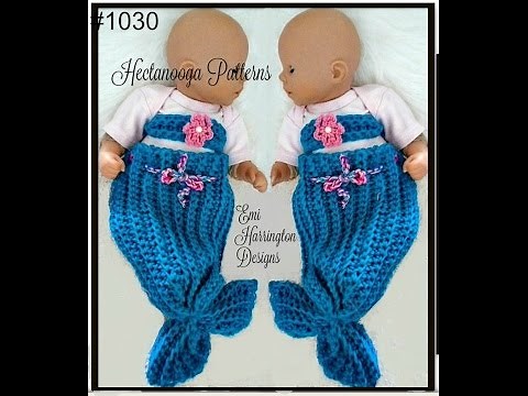 FREE CROCHET PATTERN tutorial, BABY MERMAID TAIL, pdf pattern: newborn, 3-6 mths, 6-12 mths