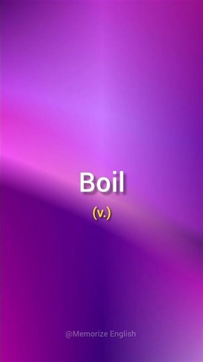 Boil Meaning Pronunciation And Usage #english #shortsviral #shorts