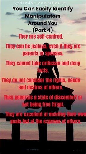 Signs of a Manipulative Person (Psychology)-Part 4