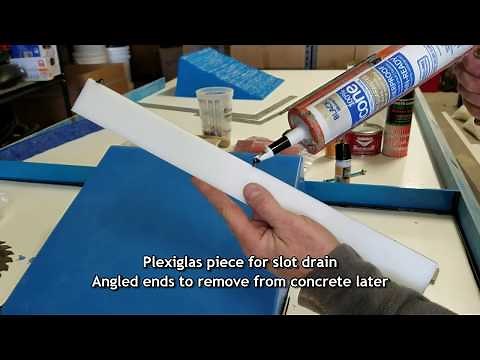 Ramp Slot Drain Concrete Sink