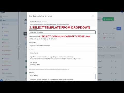 Sending bulk email or text in CRM