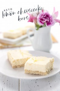 Keto Lemon Cheesecake Bars
