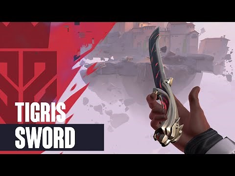 Tigris Knife Skin (Tigris Sword/Hu Else) Showcase Video - Valorant Tigris Skin Collection
