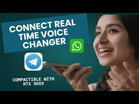 REAL-TIME VOICE CHANGER RVC FOR RTX 5000 SERIES | WHATSAPP, TELEGRAM