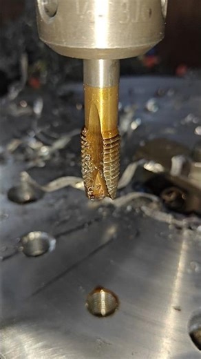 M16 Threading Power 💥 Perfect Tapping Like a Pro 🔩 Clean Threading Satisfaction 😍 #Shorts